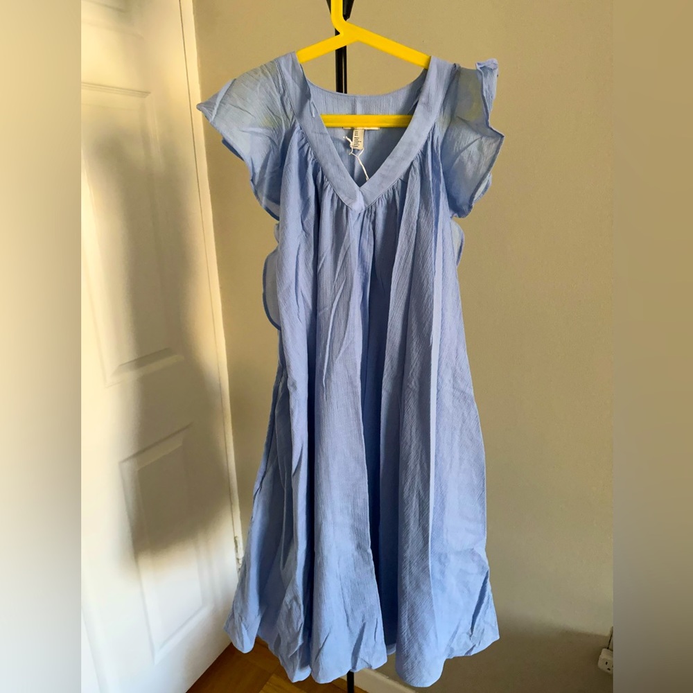 NWT** COS ruffle cap sleeve swing dress 17464